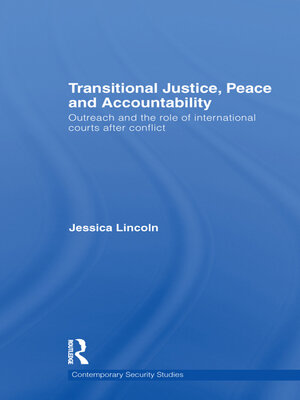 cover image of Transitional Justice, Peace and Accountability